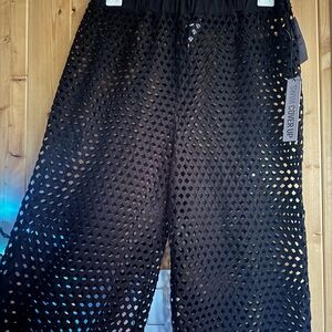 Forever 21 Black Mesh Women’s Swim Cover-Up Pants